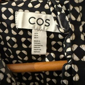 COS Monochrome Geometric Blouse